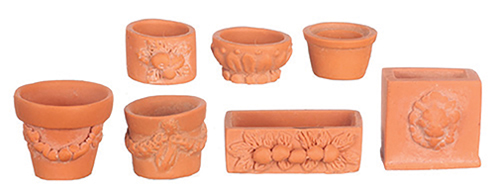 Assorted Garden Pots Set, 7 pc.